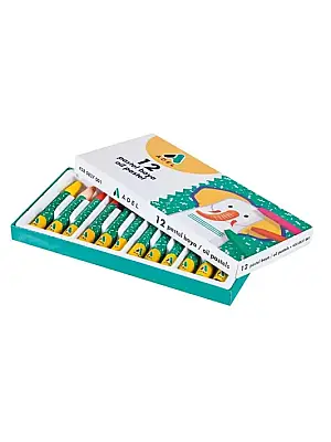 Adel Altıgen Pastel Boya 12 Renk Karton Kutu - 3