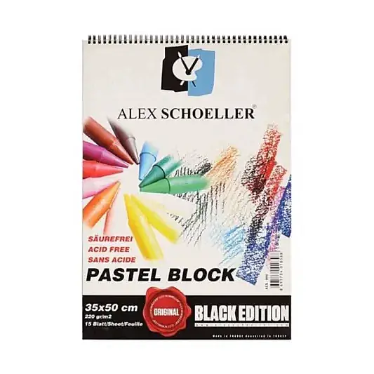 Alex Schoeller Pastel Fon Blok Siyah 15 Yp 35 x 50 Spiralli - 2