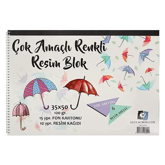 Alex Schoeller Resim Defteri 15 Fon 15 Resim Kğt 30 Yp 35 x 50 120 gr - 2