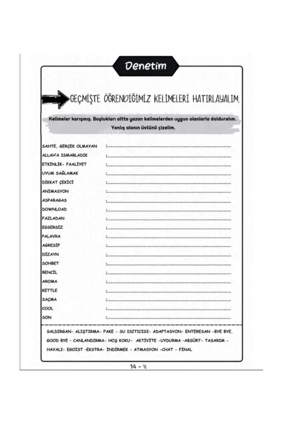 Anadilimizi Konuşalım 1 - 5