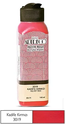 Artdeco Akrilik Boya 140 ml Kadife Kırmızı - 1
