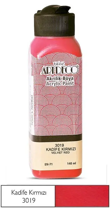 Artdeco Akrilik Boya 140 ml Kadife Kırmızı - 2