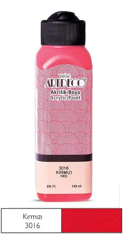 Artdeco Akrilik Boya 140 ml Kırmızı - 1