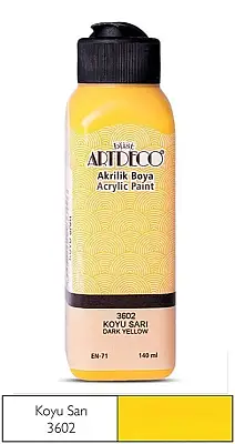 Artdeco Akrilik Boya 140 ml Koyu Sarı - Artdeco (1)