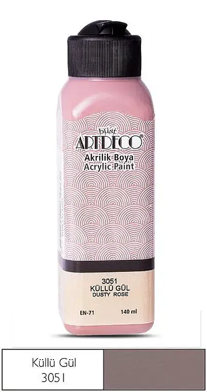 Artdeco Akrilik Boya 140 ml Küllü Gül - 1