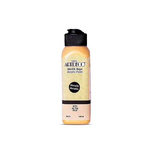 Artdeco Akrilik Boya 140 ml Metalik Altın - 1