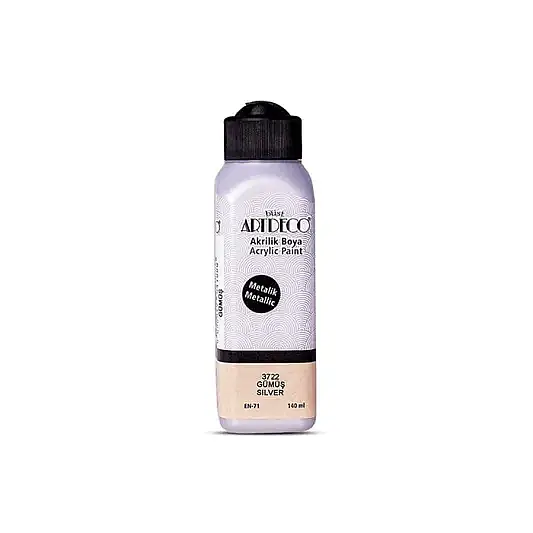 Artdeco Akrilik Boya 140 ml Metalik Gümüş - 2