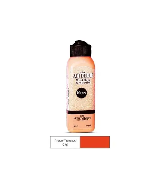 Artdeco Akrilik Boya 140 ml Neon Turuncu - 1
