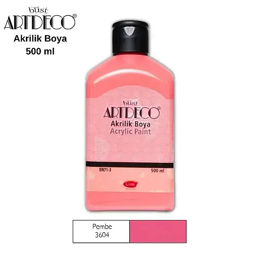 Artdeco Akrilik Boya 500 ml Pembe - 2