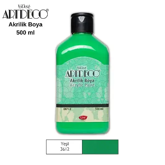 Artdeco Akrilik Boya 500 ml Yeşil - 2