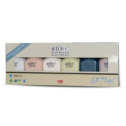 Artdeco Akrilik Boya 75 ml İskandinav Renkler 6 Lı - 4