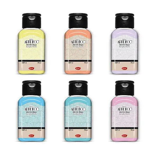 Artdeco Akrilik Boya 75 ml Pastel Renkler 6 Lı - 10