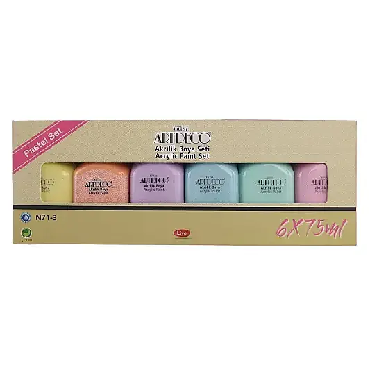 Artdeco Akrilik Boya 75 ml Pastel Renkler 6 Lı - 11