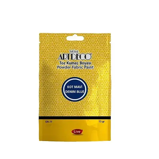 Artdeco Toz Kumaş Boyası 13 gr Kot Mavi - 2