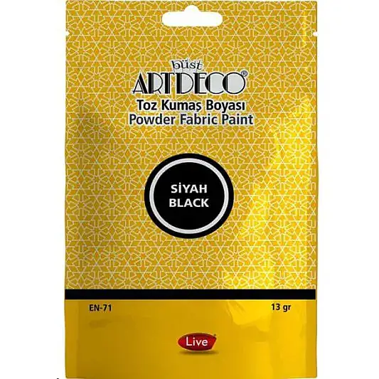 Artdeco Toz Kumaş Boyası 13 gr Siyah - 2