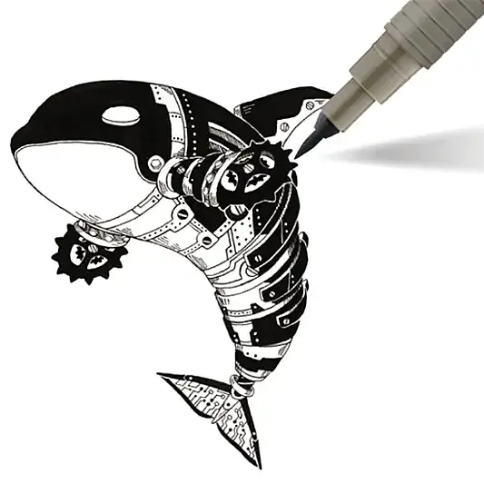 Artline Drawing System Brush Teknik Çizim Kalemi Siyah Fırça Uçlu - 5