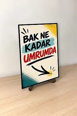 Bak Ne Kadar Umrumda MiniDekor Magnet Ayaklı 9×13,5 cm - 1