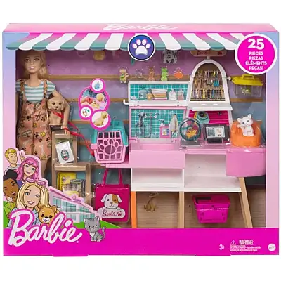 Barbie Barbie Ve Evcil Hayvan Dükkanı Oyun Seti - 3