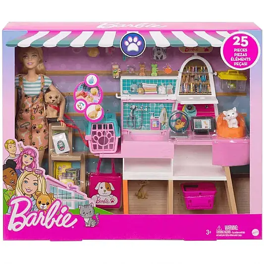 Barbie Barbie Ve Evcil Hayvan Dükkanı Oyun Seti - 3