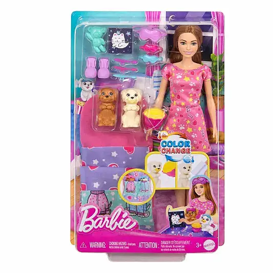 Barbie Barbie Ve Köpekçikleri Pijama Partisi Oyun Seti - 3