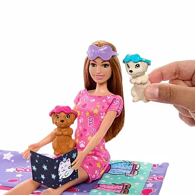 Barbie Barbie Ve Köpekçikleri Pijama Partisi Oyun Seti - 9