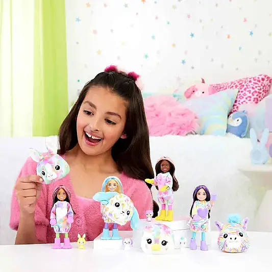 Barbie Chelsea Cutie Reveal Renk Değiştiren Rüya Renkler Serisi Sürpriz Paket - 8