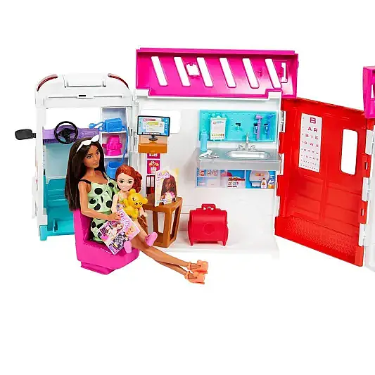 Barbie Dönüşen Ambulans Ve Klinik Oyun Seti - 12