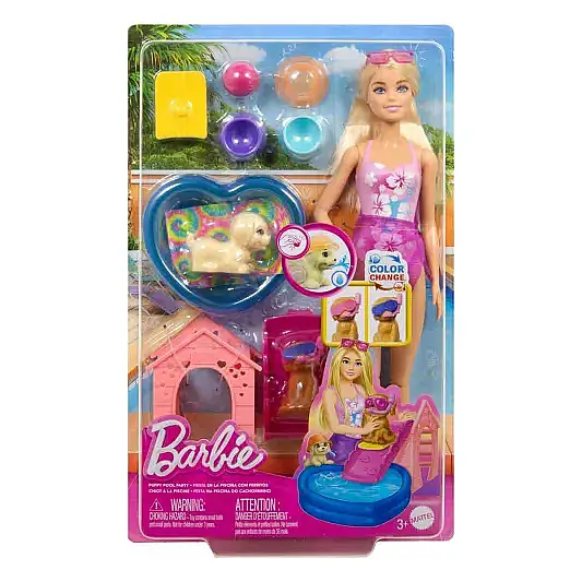 Barbie Köpekçikle Havuz Partisi Oyun Seti - 1