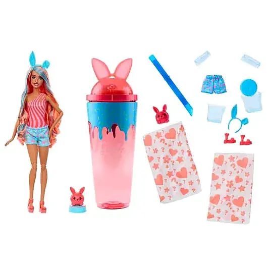 Barbie Pop Reveal Shake Serisi Turuncu Tavşan - 7