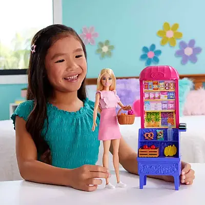 Barbie Teresanın Dostluk Tarifi Malibu Markette Bebek Ve Oyun Seti - Barbie (1)