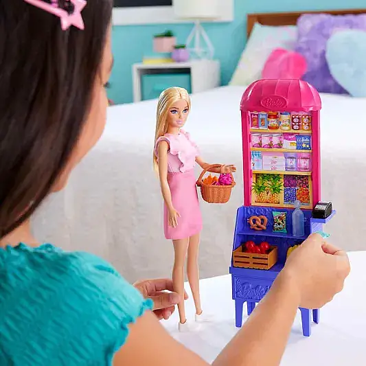 Barbie Teresanın Dostluk Tarifi Malibu Markette Bebek Ve Oyun Seti - 7