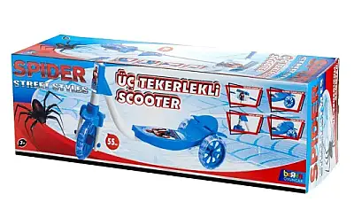 Beren Toys 3 Tekerlekli Frenli Spiderman Çocuk Scooter - 1
