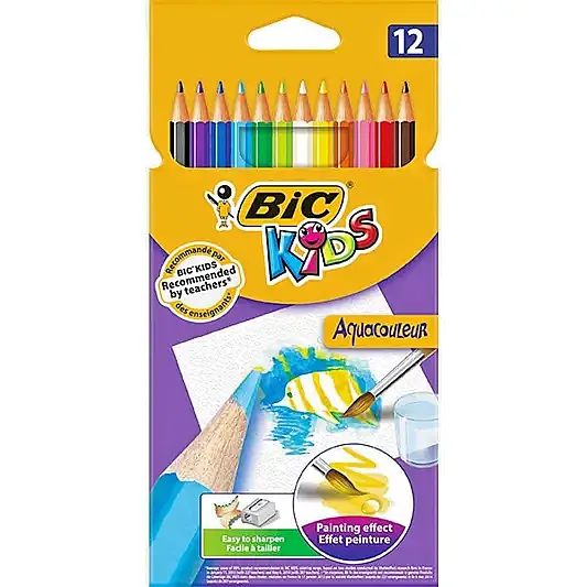 Bic Aquacouleur Kuru Sulu Boya 12 Renk - 2