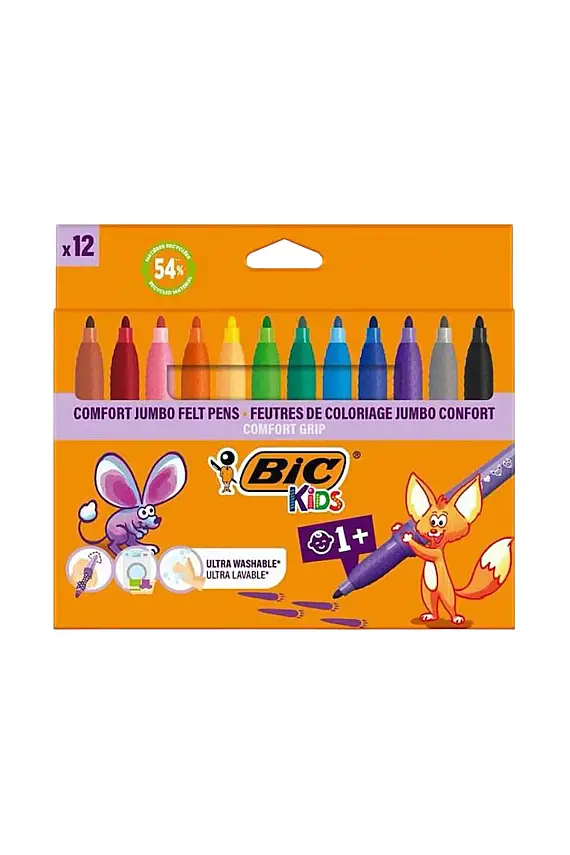 Bic Comfort Jumbo Keçeli Kalem 12 Renk - 2