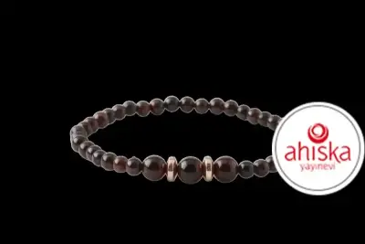 Bordo Granat Lal 4mm Doğal Taş Bileklik - Doğal Taş (1)