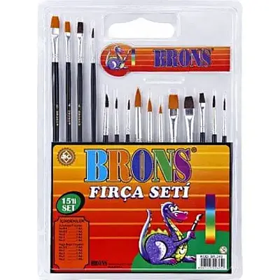 Brons Resim Fırçası Set 15 Li - Brons (1)