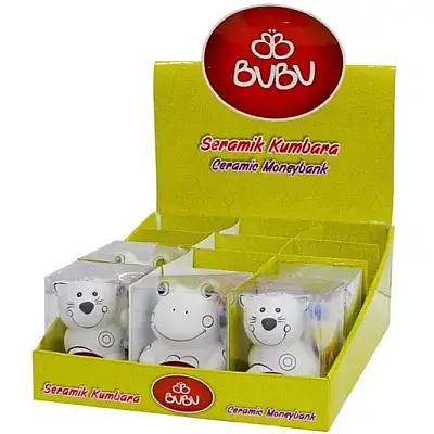 Bu Bu Ayıcık Seramik Kumbara Boyama Seti Pvc Kutulu - 1