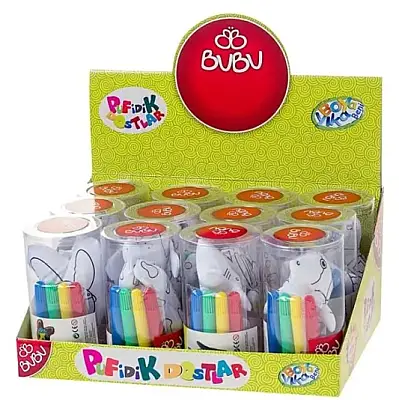 Bu Bu Pufidik Dostlar Boyama Seti Pvc Kutulu - Bu-Bu (1)