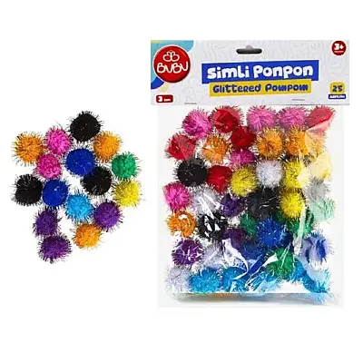 Bu Bu Simli Ponpon 25 Li - 1