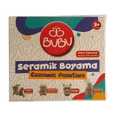 Bu Bu Sincap Seramik Kalemlik Boyama Seti Pvc Kutulu - Bu-Bu (1)