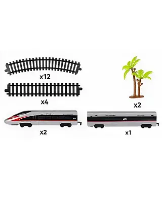C Toys Hızlı Tren 1:43 Sesli Işıklı 21 Parça - C Toys (1)