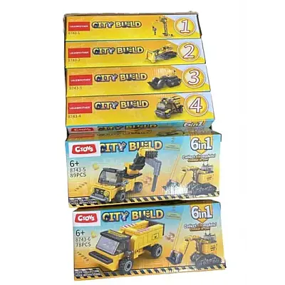 C Toys İş Makinasına Dönüşebilen Robotlar 6 in 1 - C Toys (1)