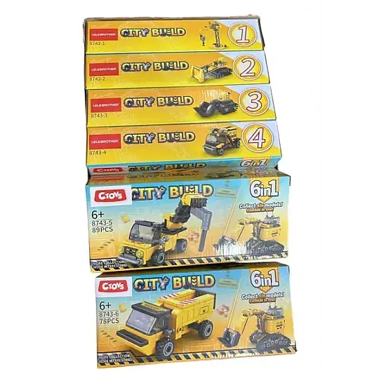 C Toys İş Makinasına Dönüşebilen Robotlar 6 in 1 - 2