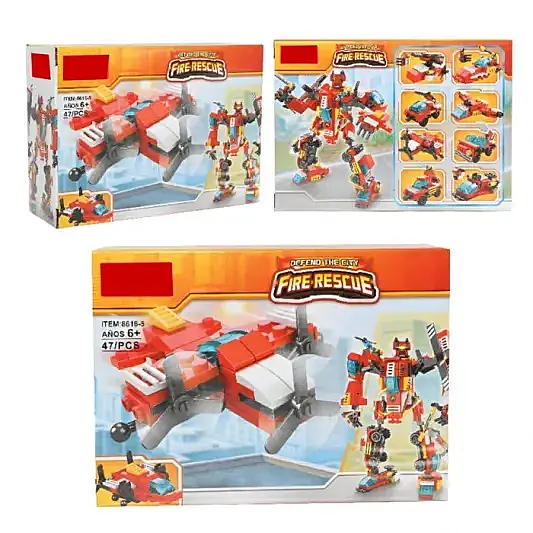 C Toys İtfaiye Aracına Dönüşebilen Robotlar - 3