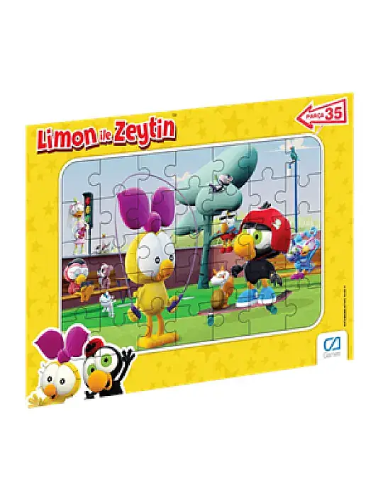 Ca Games Frame Puzzle 35 Parça Limon ile Zeytin - 1