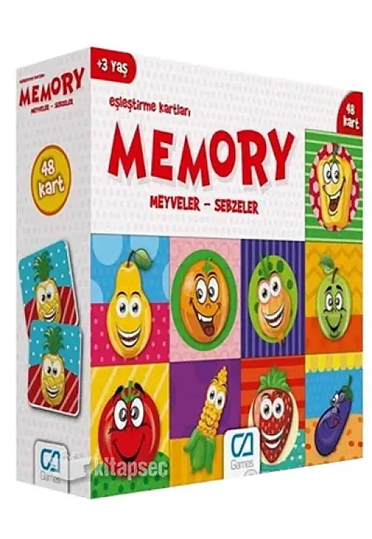 Ca Games Meyveler Sebzeler Eşleştirme Kartları - 2