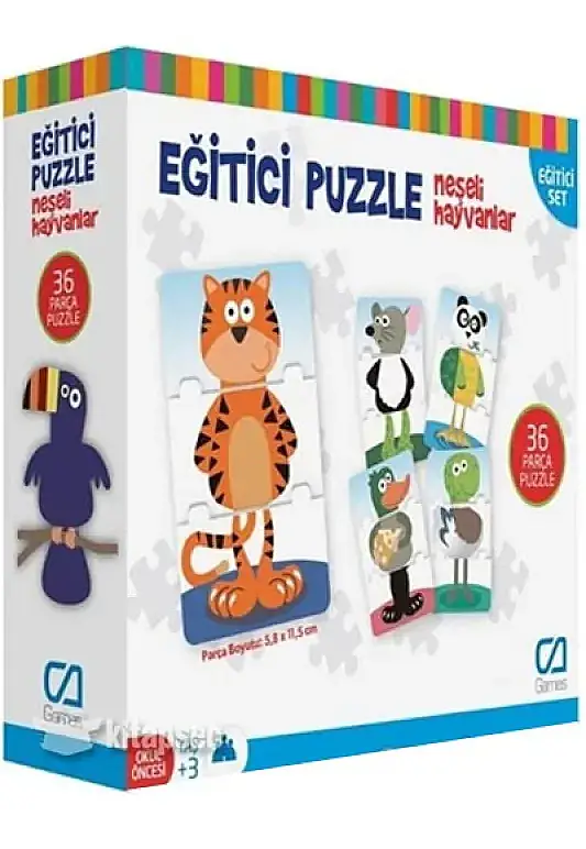 Ca Games Neşeli Hayvanlar Eğitici Puzzle - 2