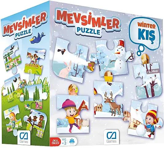 Ca Games Puzzle Mevsimler 50 x 70 cm - 1