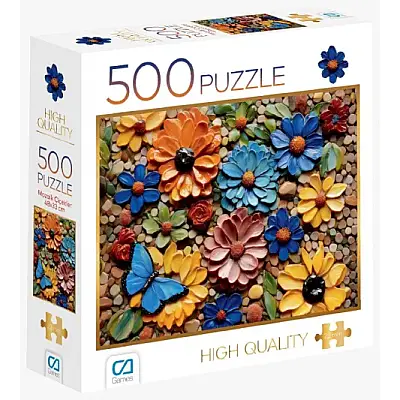 Ca Games Puzzle Mozaik Çiçekler 500 Parça - Ca Games (1)