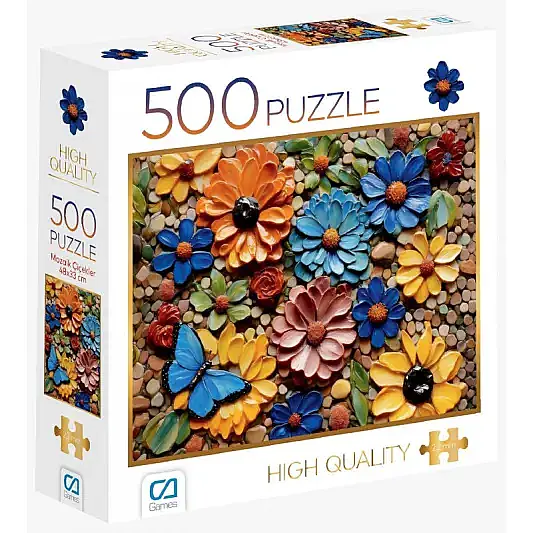 Ca Games Puzzle Mozaik Çiçekler 500 Parça - 2